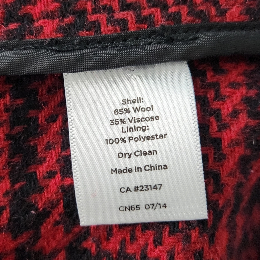 Talbots Red Plaid Jacket - Picture 5 of 5